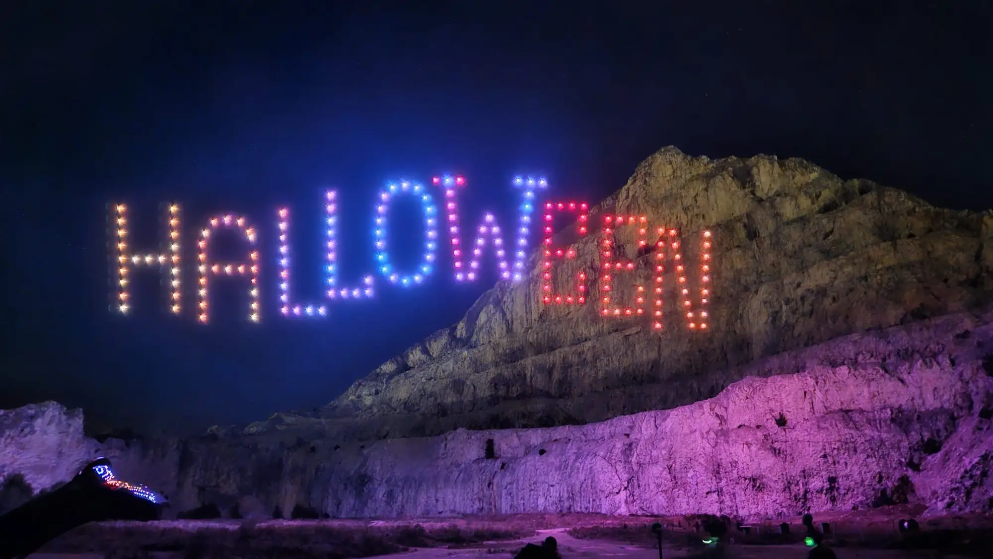 Drone light show s Halloween formacijom za evente i festivale u Hrvatskoj